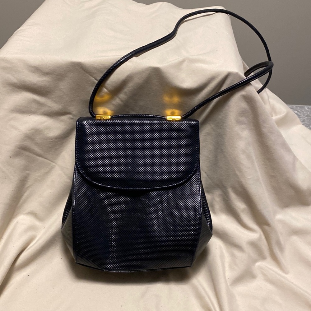 Stuart Weitzman Navy Leather Purse